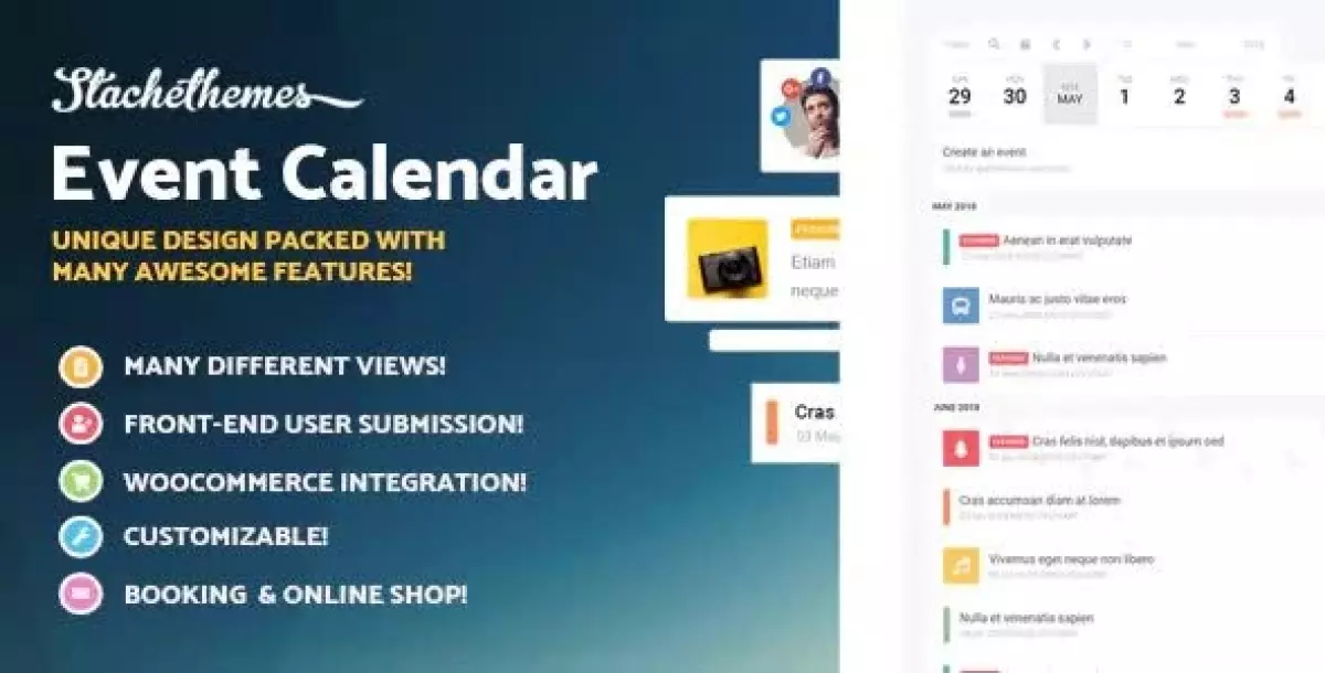 Stachethemes Event Calendar - WordPress Events Calendar Plugin 5.0