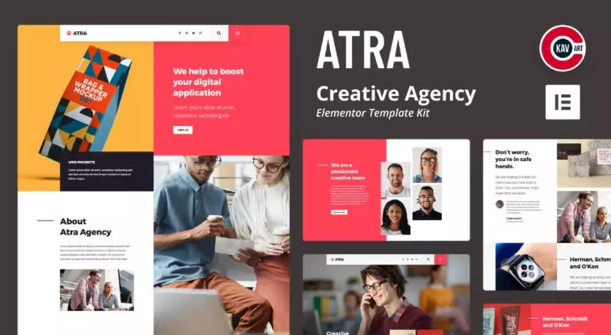 Atra - Creative Agency Elementor Template