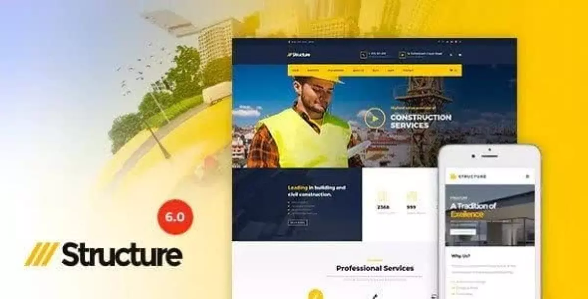 Structure - Construction Industrial Factory WordPress Theme 7.1.8 