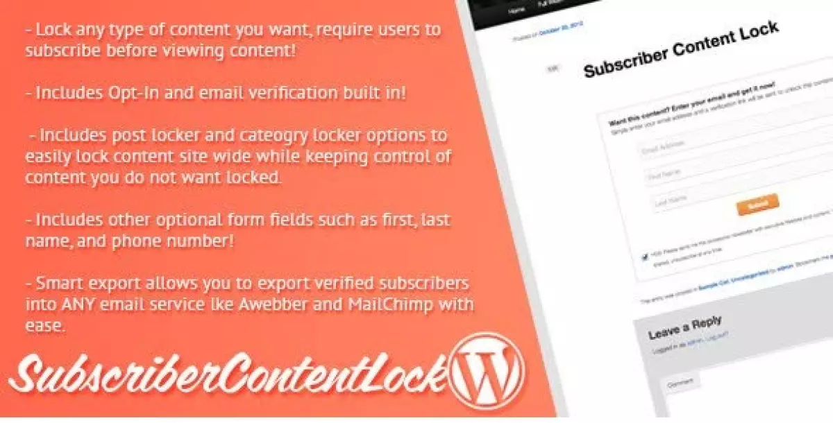 Subscriber Content Lock for WordPress | Newsletters 1.0.0