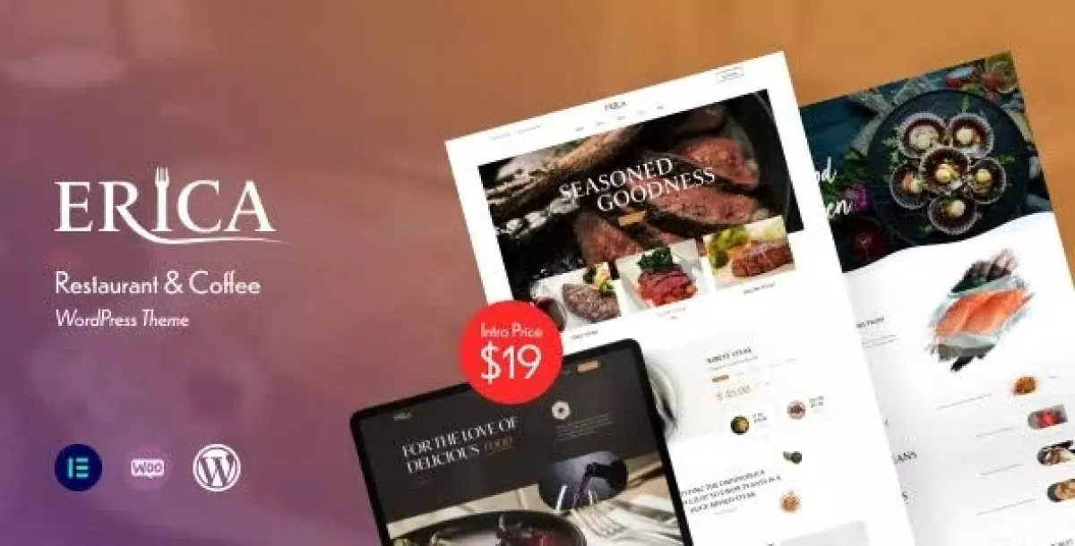 Erica - Restaurant & Coffee WordPress Theme