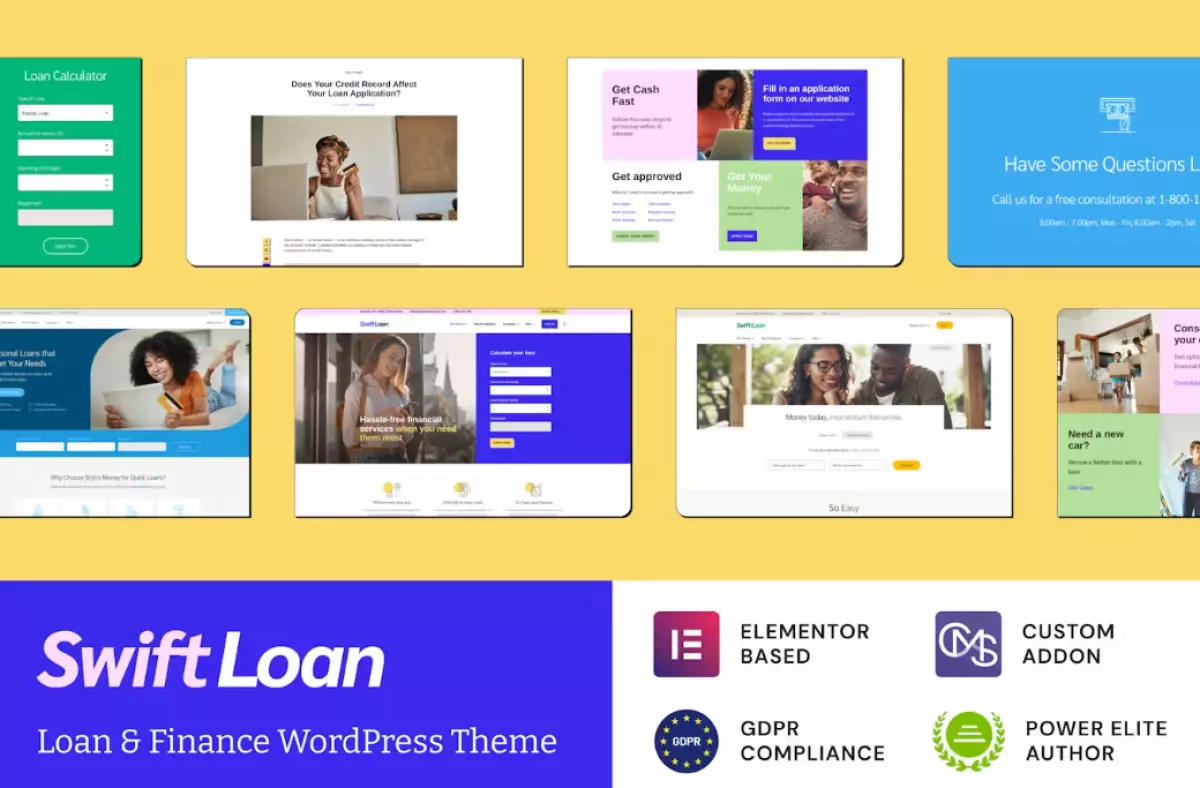 Swift Loan - Payday &amp; Banking Finance Theme