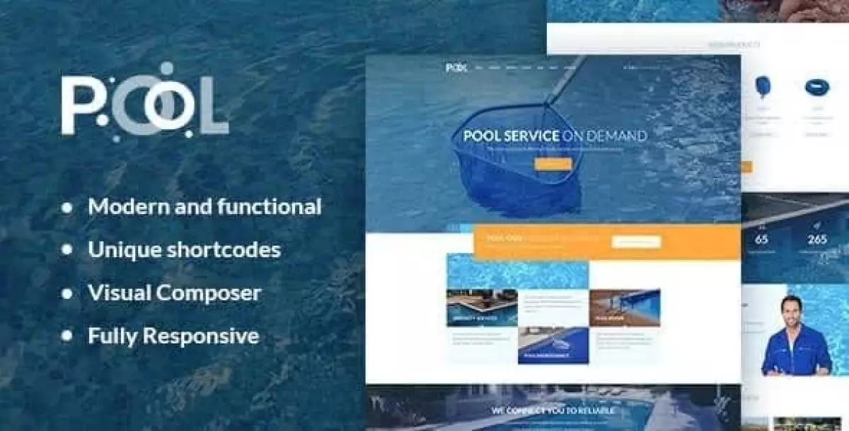 Swimming Pool Maintenance & Cleaning Services WordPress Theme 1.1