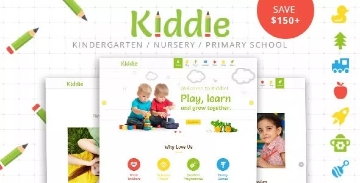 Kiddie - Kindergarten WordPress Theme