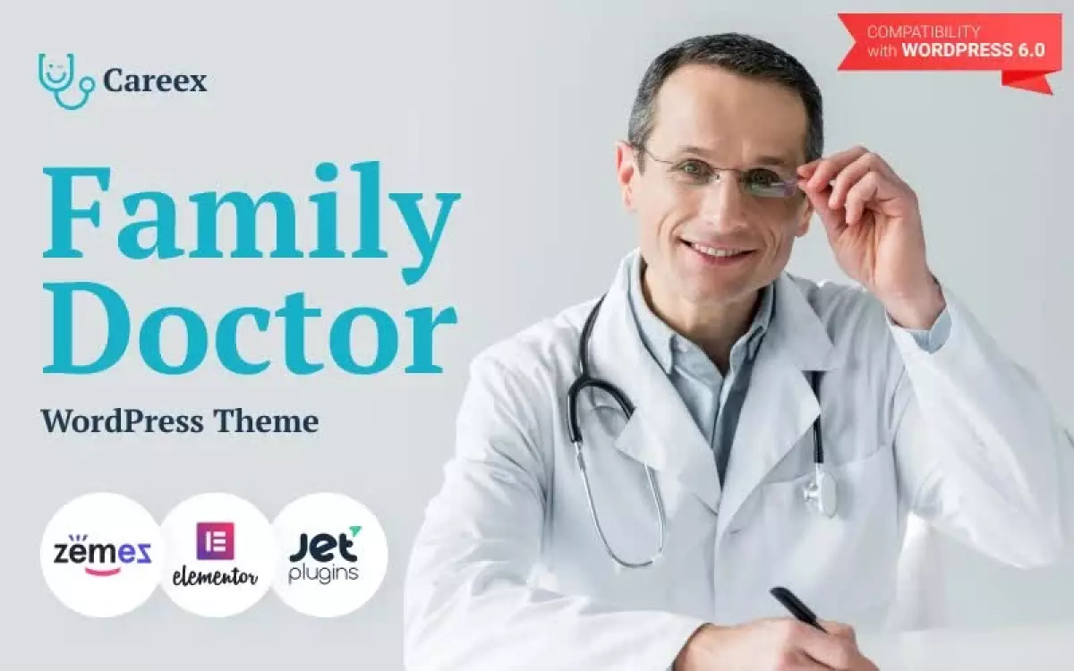 Careex - Family Doctor WordPress Elementor Theme WordPress Theme