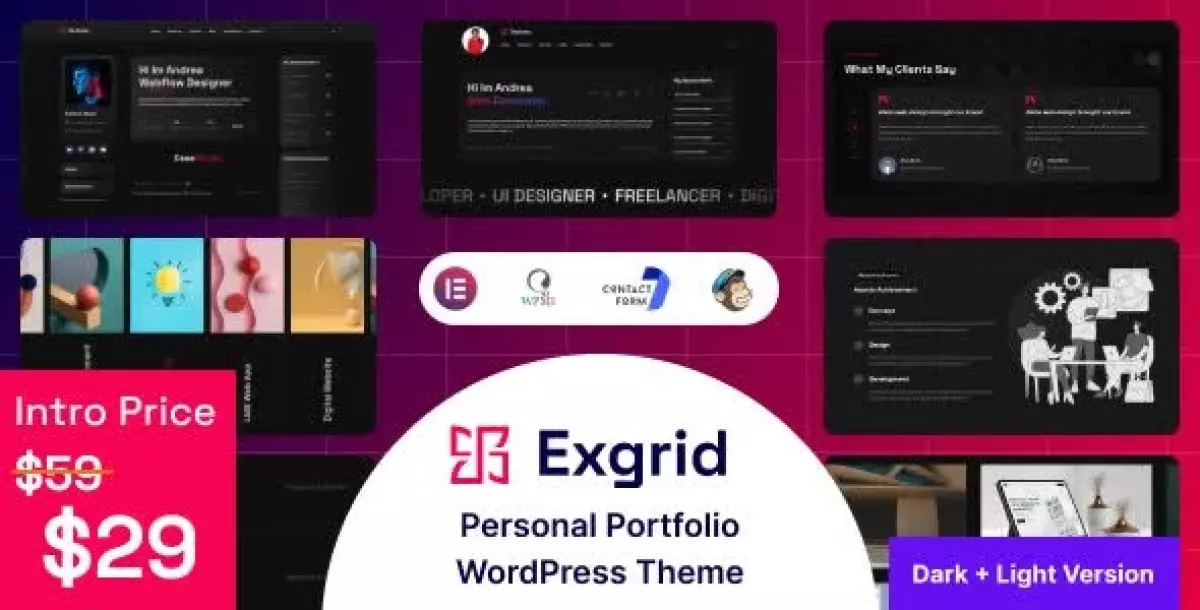 [WISH] Exgrid - Multipurpose Personal Portfolio WordPress