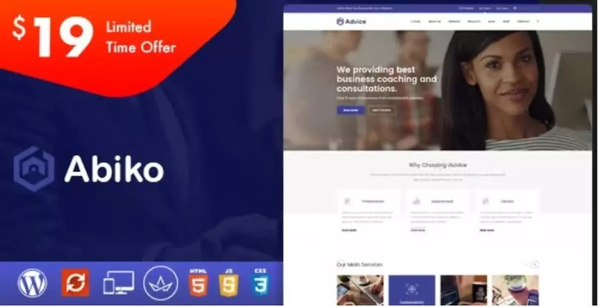 Abiko - Business Consulting WordPress Theme
