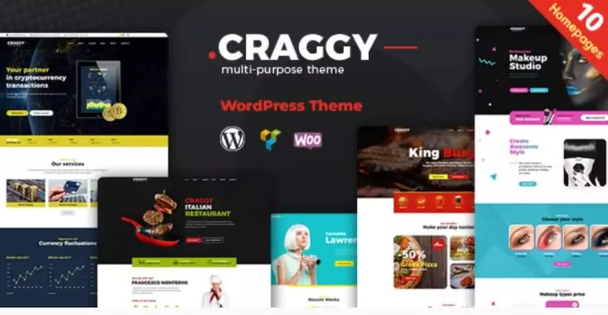 [WISH] Craggy - Food Delivery, Services & Bitcoin Crypto Currency Multi-purpose WordPress