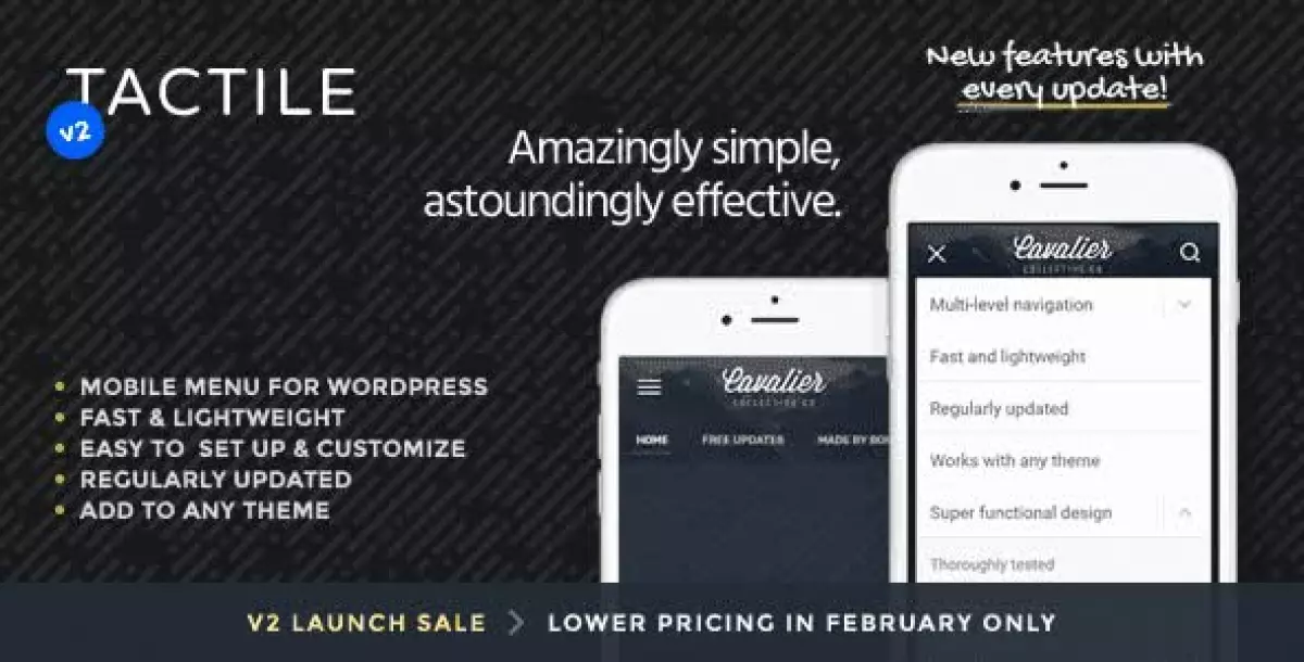 Tactile: WordPress Mobile Menu 2.1
