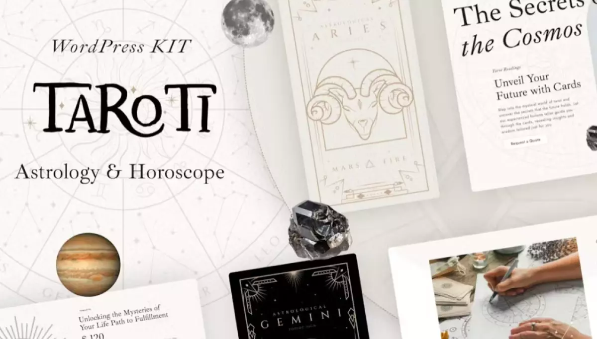 Taroti – Astrology &amp; Horoscope Elementor Pro Template Kit