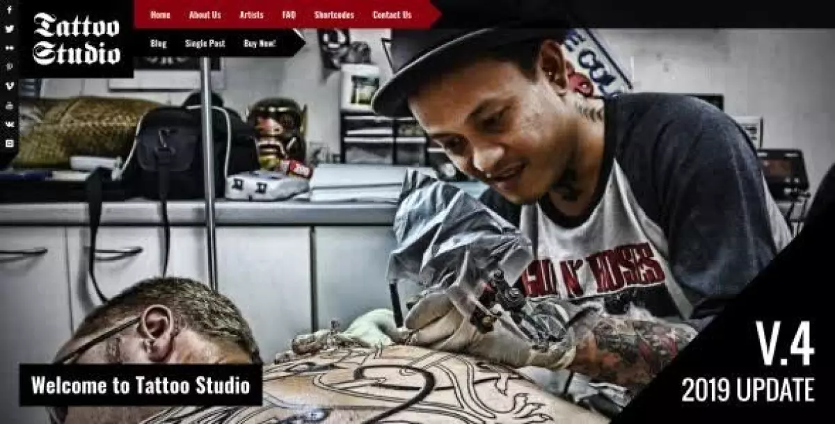 Tattoo Studio - Responsive WordPress Theme