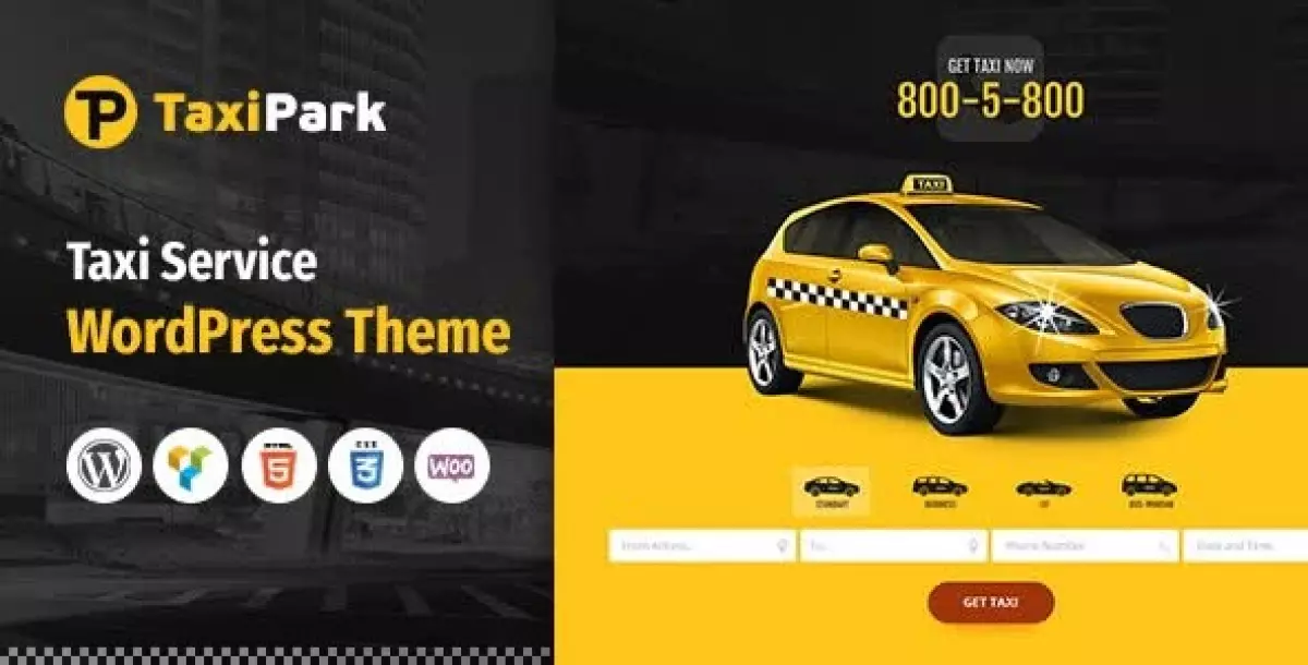 TaxiPark - Taxi Cab Service Company WordPress Theme 1.5.9