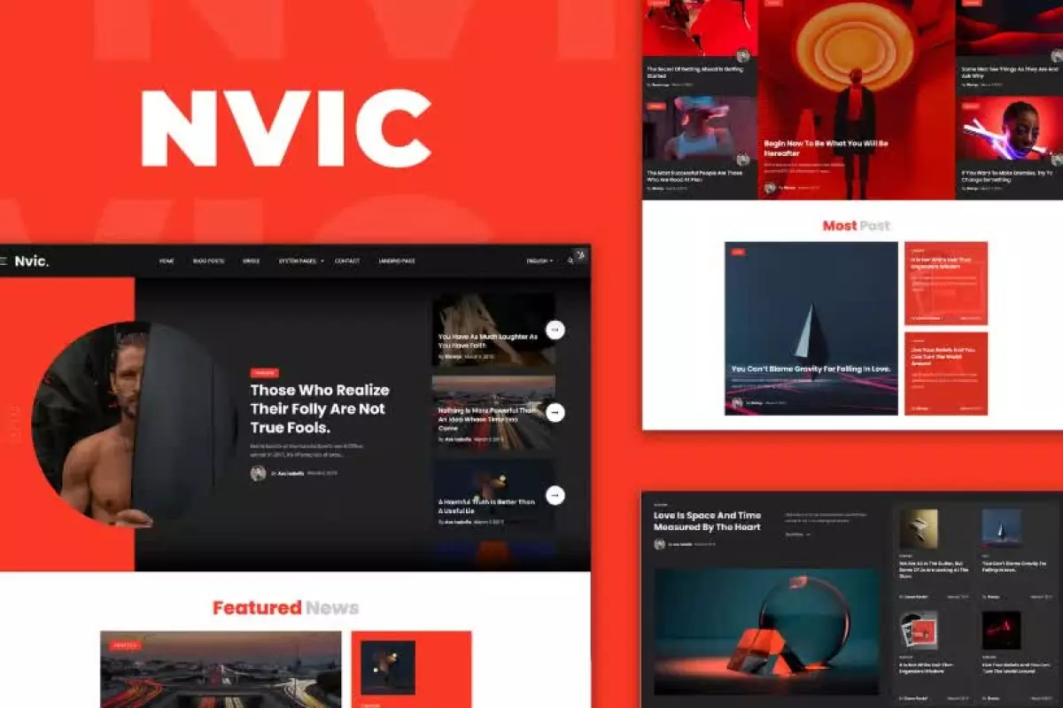 Nvic - Blog & Magazine Elementor Template