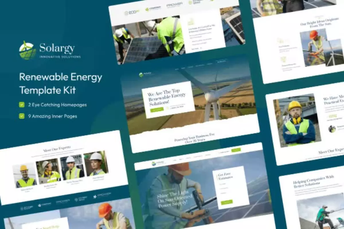 Solargy - Solar & Alternative Energy Elementor Template