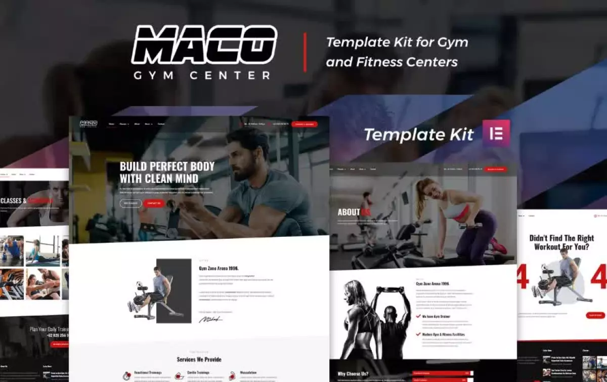 Maco Kit - Gym & Fitness Elementor Template