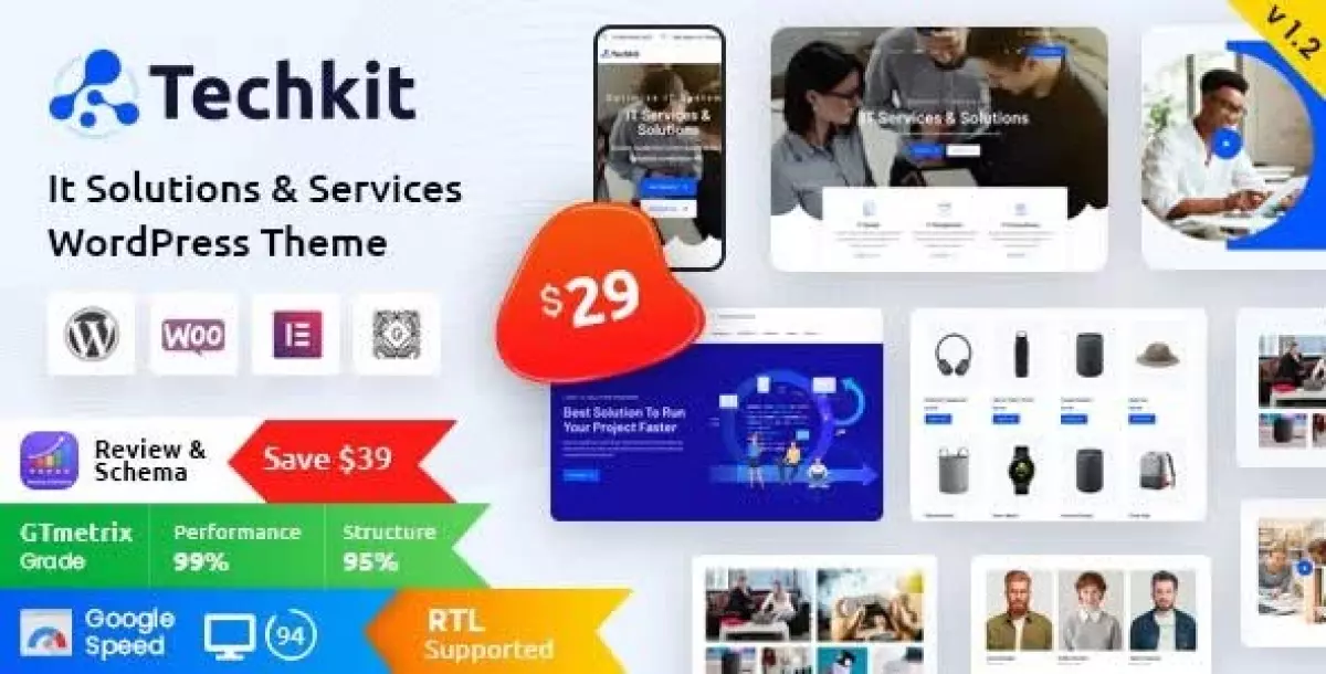 Techkit – Technology & IT Solutions WordPress Theme