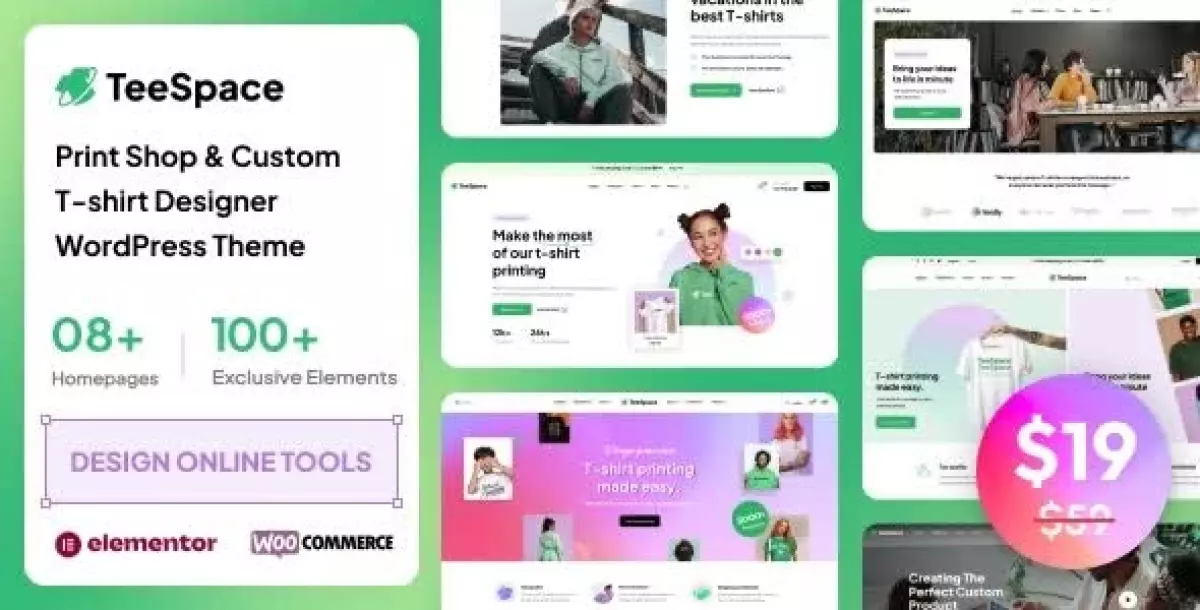 TeeSpace - Print Custom T-shirt Designer WordPress theme 1.3.0