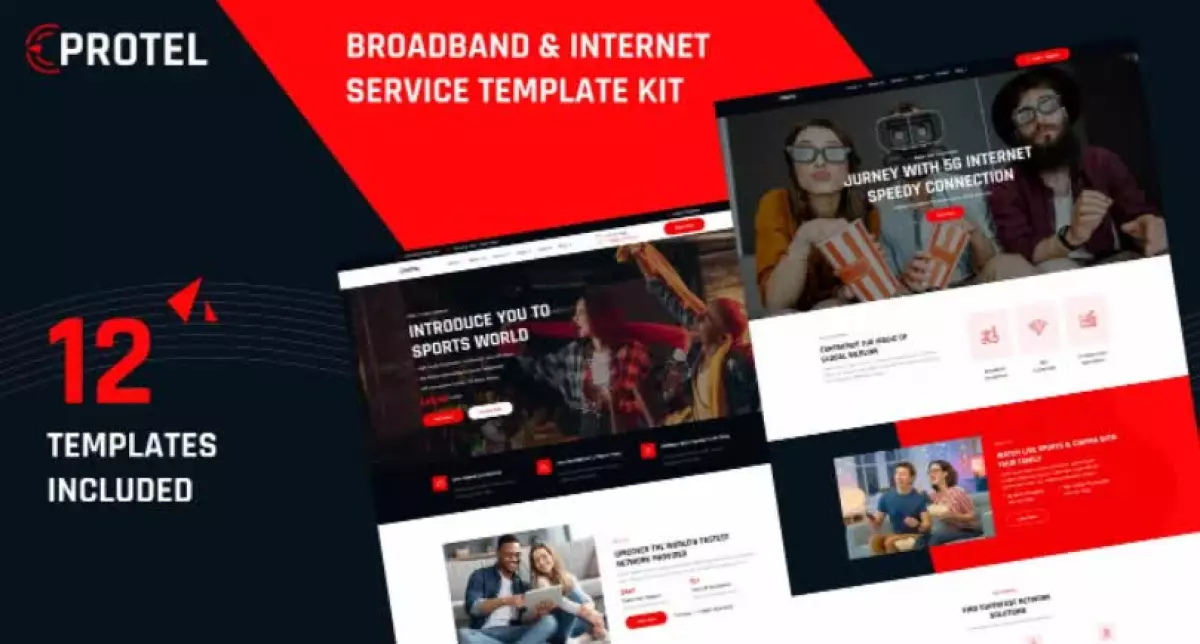 Protel - Broadband & Internet Provider Template