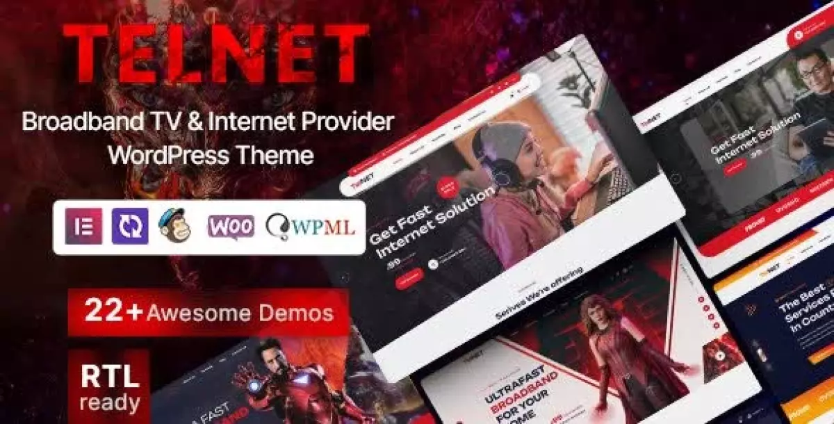 Telnet &#8211; Broadband TV &#038; Internet Provider WordPress Theme