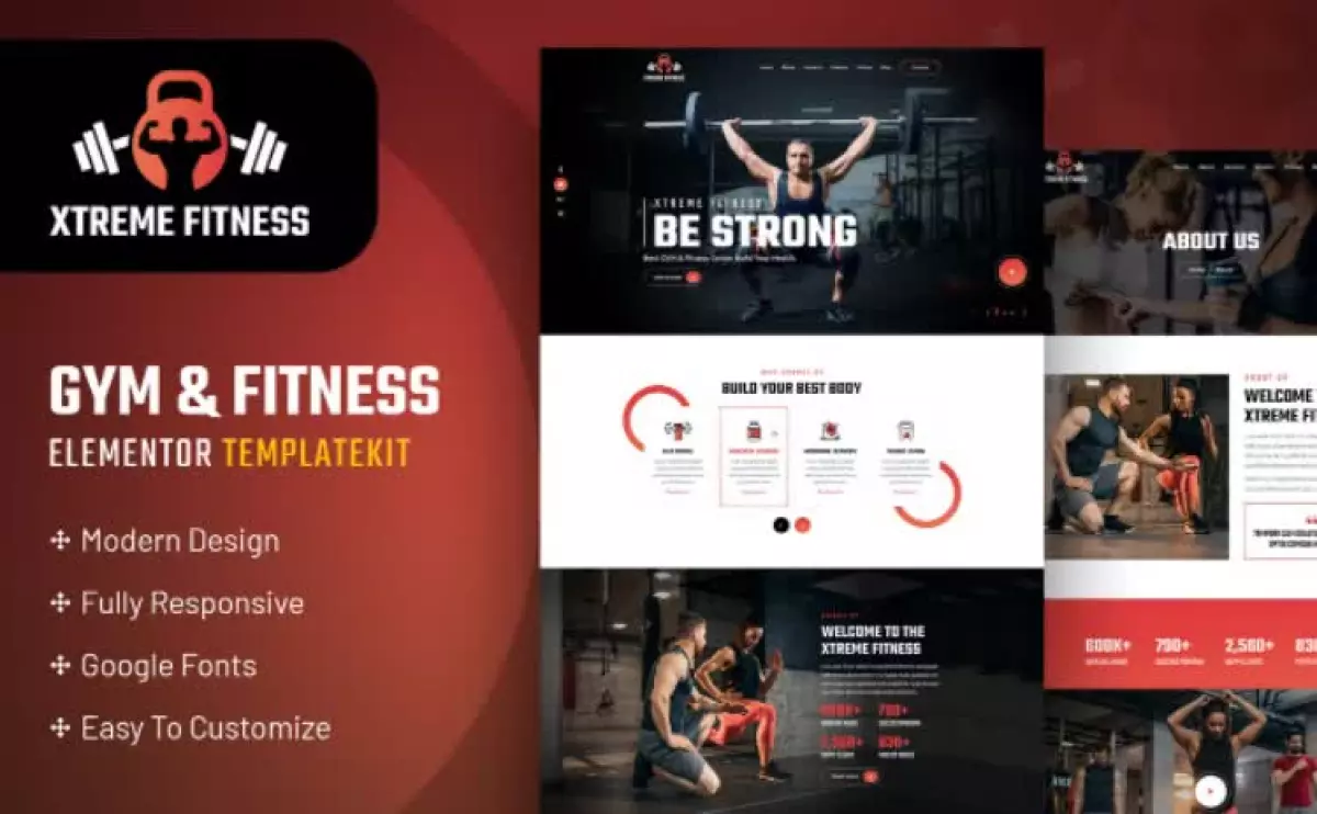 Xtreme Fitness | Elementor Template Kit