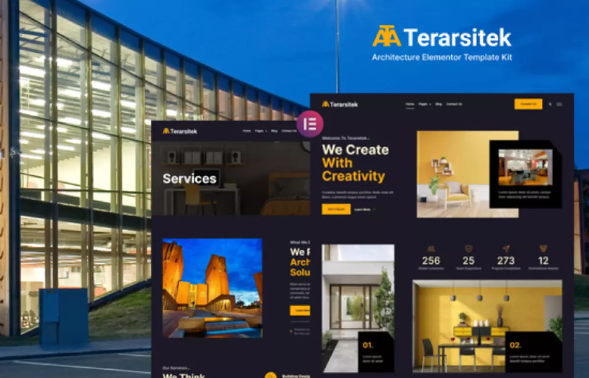 Terarsitek – Architecture Elementor Template Kit