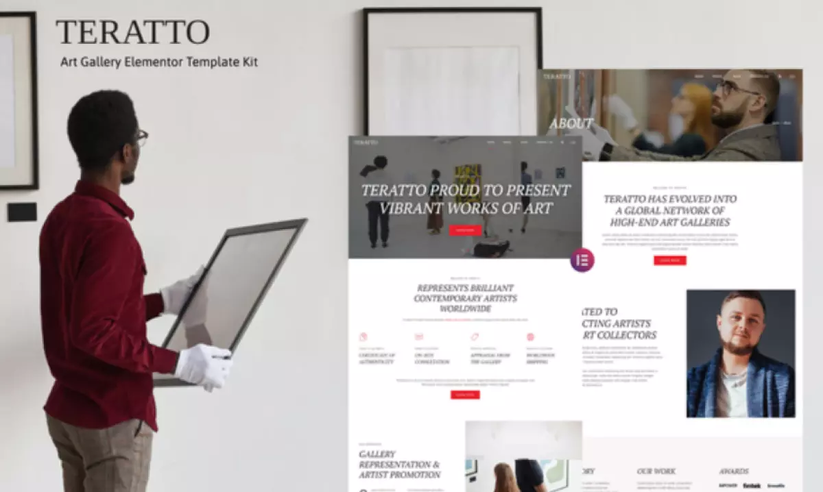 Teratto – Art Gallery Elementor Template Kit