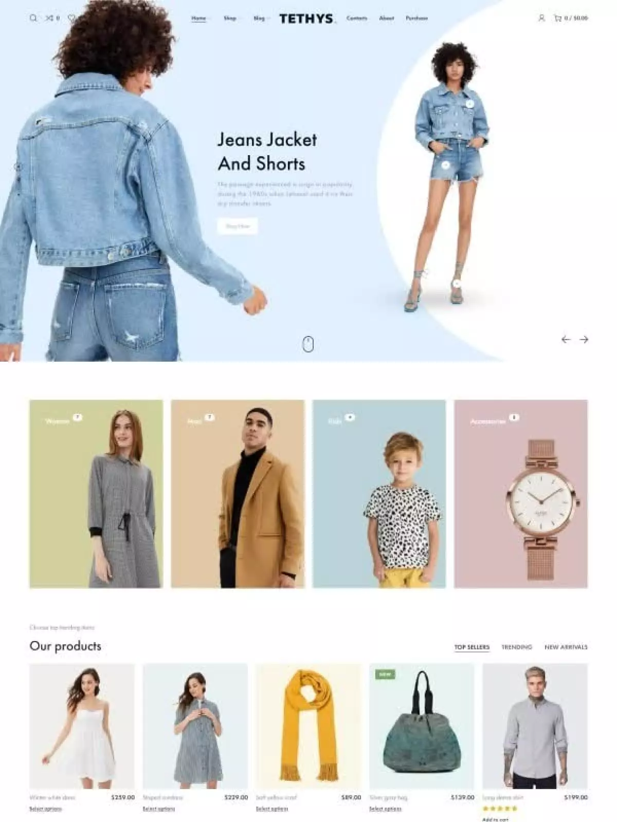 Tethys - eCommerce fashion and minimalism template 1.3.1