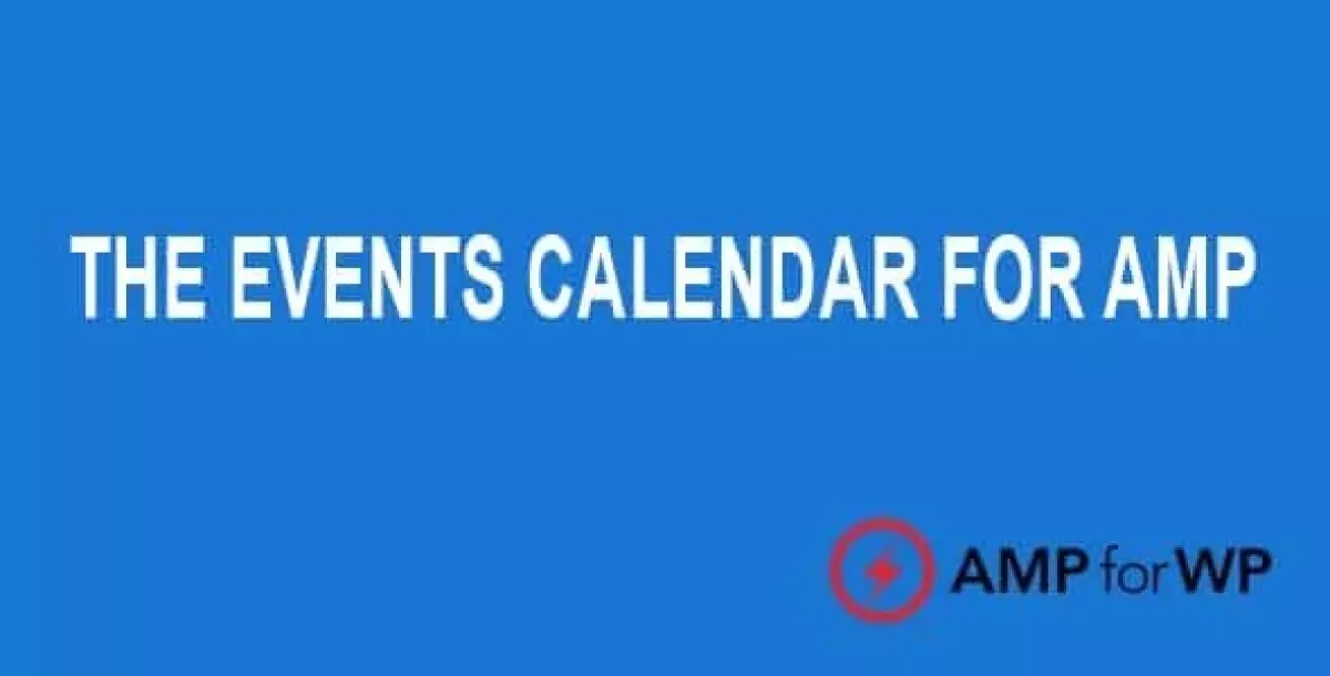 The Events Calendar for AMP