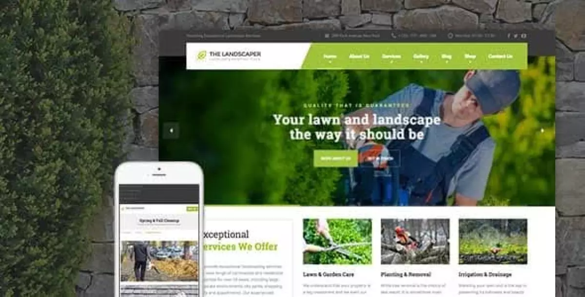 The Landscaper - Lawn & Landscaping WP Theme 3.1.2