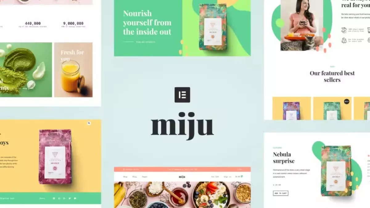 Miju - Conscious Product Elementor Template