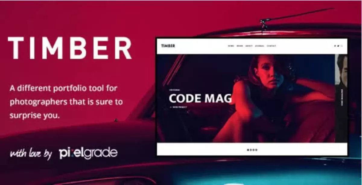 TIMBER – An Unusual Photography WordPress Theme
