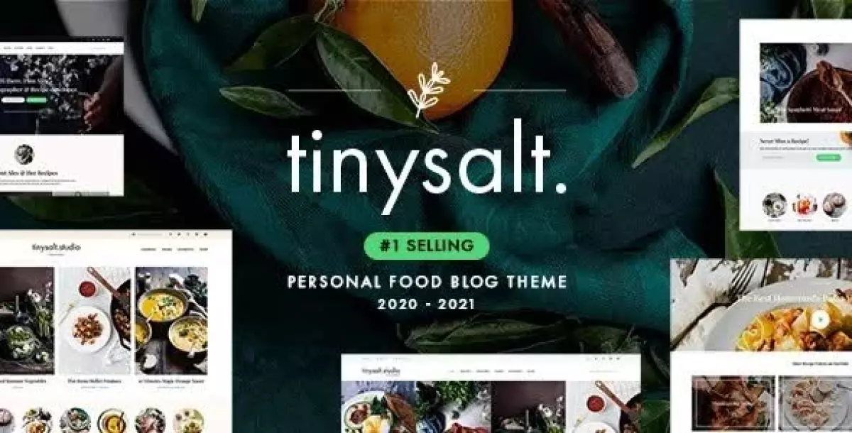 TinySalt - Personal Food Blog WordPress Theme