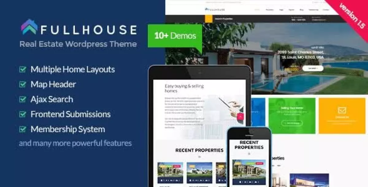 FullHouse - Real Estate Responsive WordPress Theme