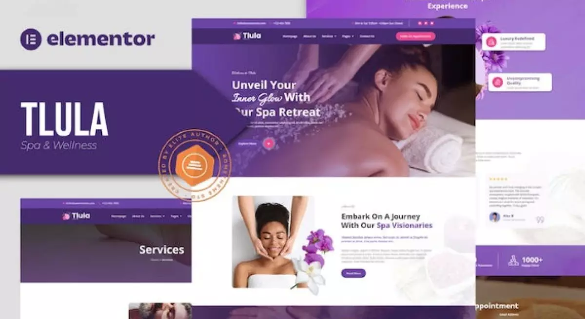 Tlula - Spa & Wellness Elementor Pro Template Kit