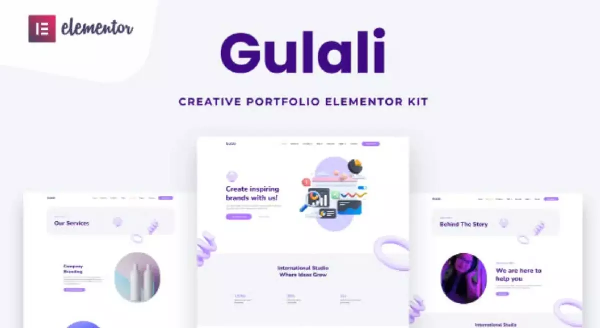 Gulali - Creative Portfolio Elementor Template