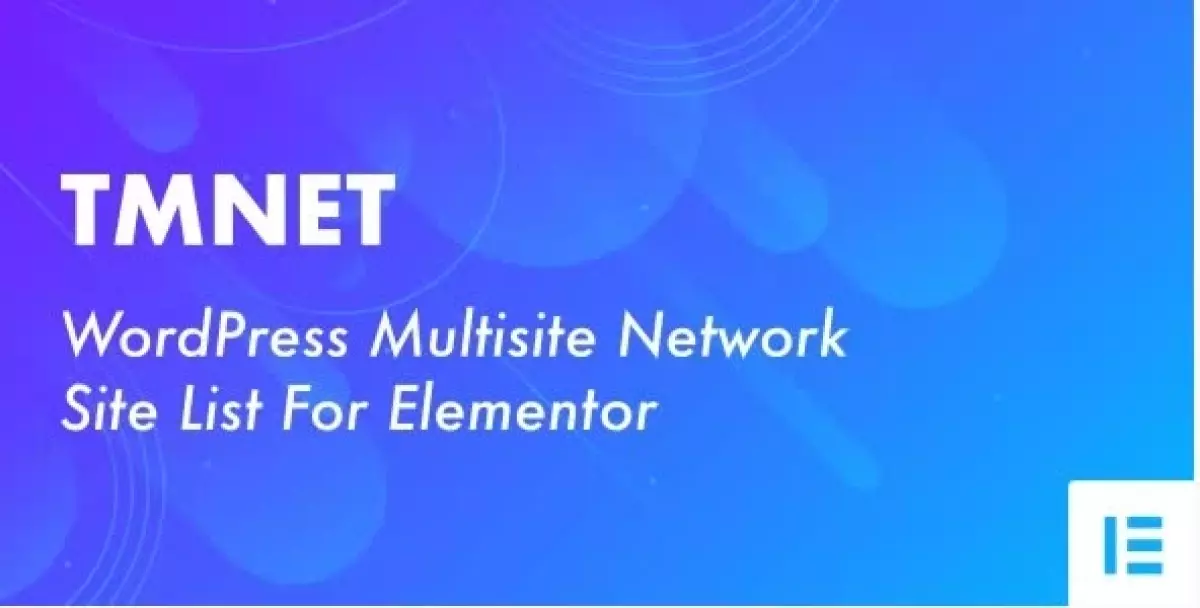 TMNET - WordPress Multisite Network Site List For Elementor 1.1 