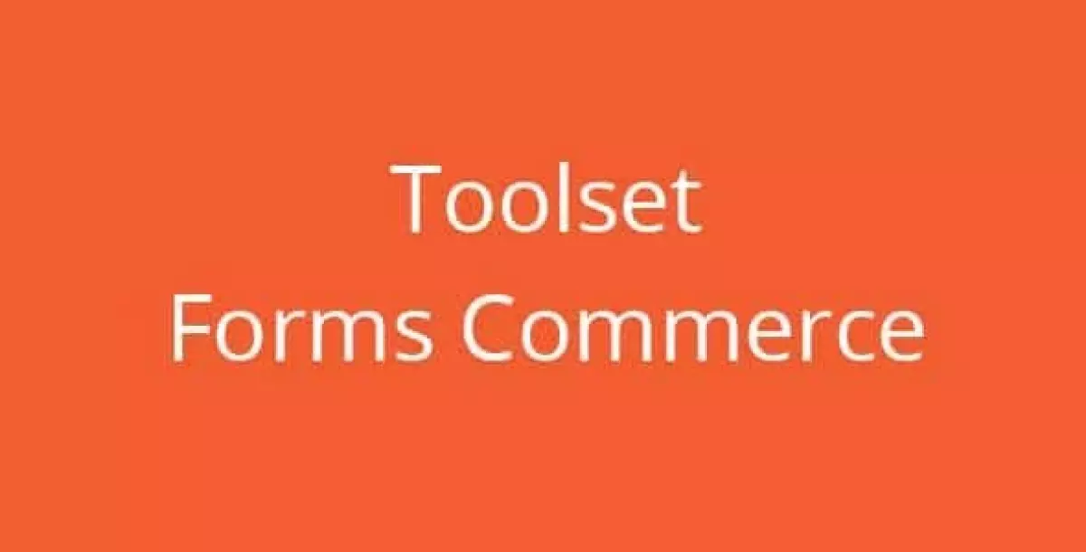 Toolset Forms Commerce