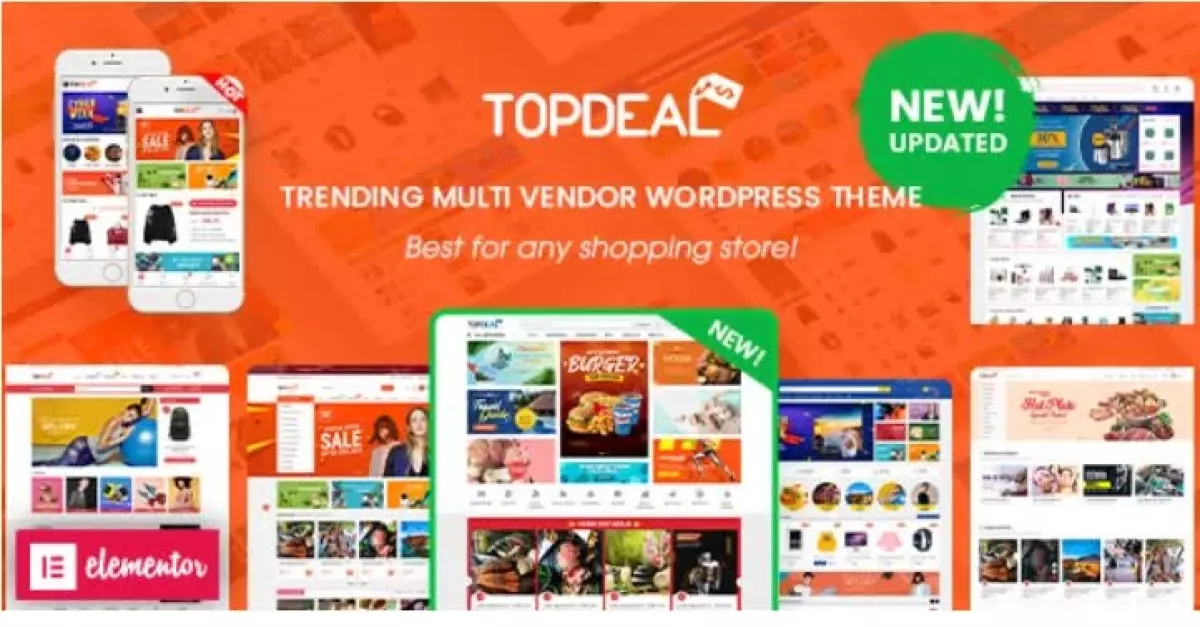 TopDeal - Multi Vendor Marketplace Elementor WooCommerce WordPress Theme (Mobile Layouts Ready) 2.3.5