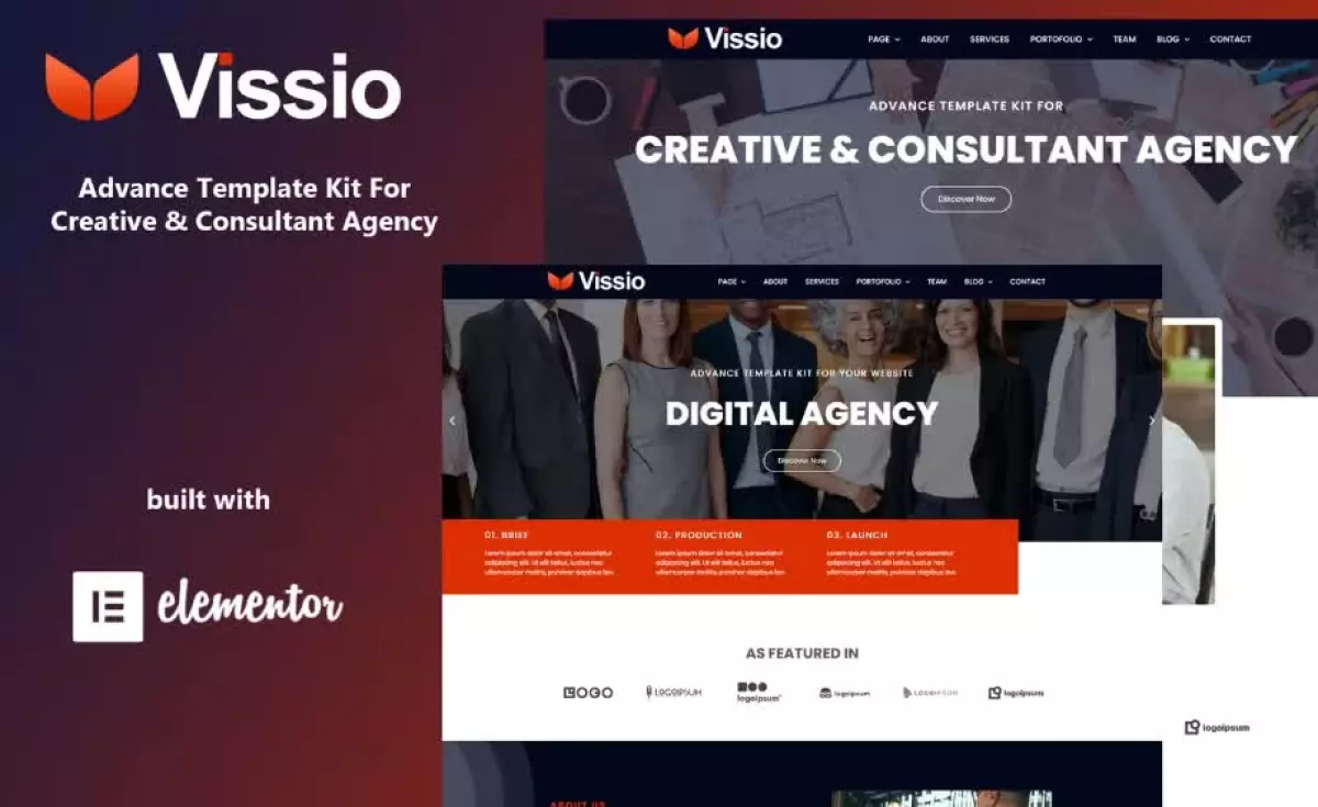 Vissio - Business Elementor Template