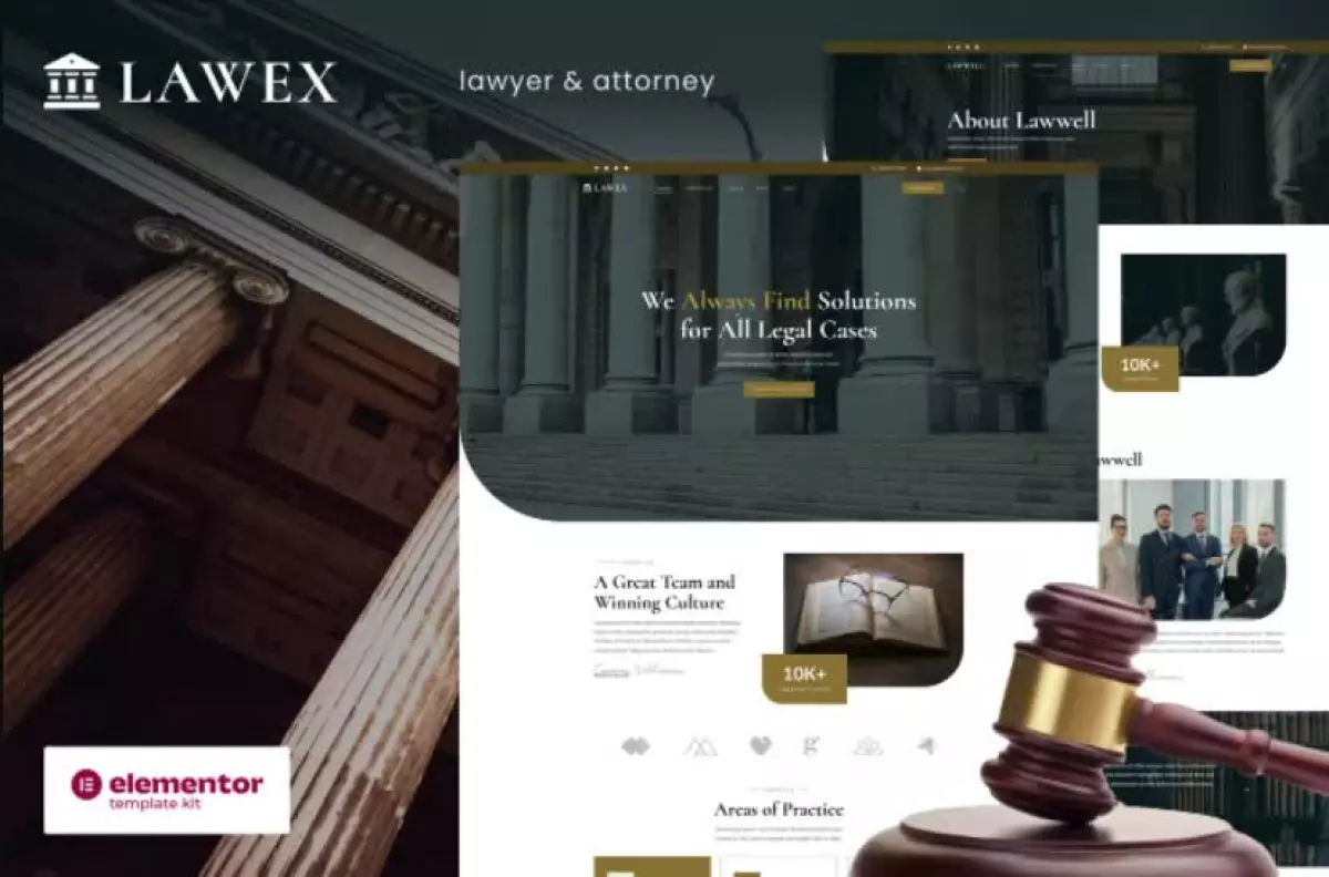 Lawex - Lawyer & Attorney Elementor Template