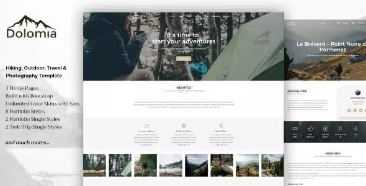 Dolomia - Hiking, Outdoor, Mountain Guide WordPress Theme