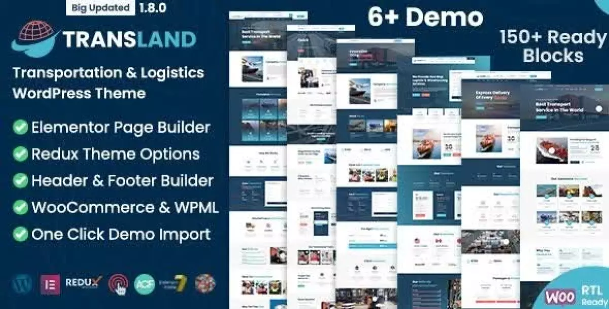 Transland - Transport & Logistics WordPress Theme 2.0.1