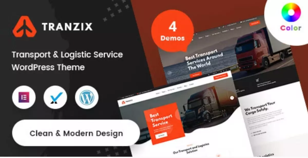 Tranzix- Logistics &amp; Transportation WordPress Theme + RTL