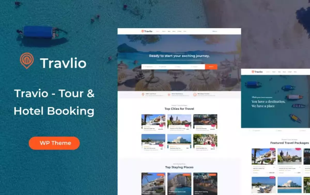 Travlio - Travel Booking WordPress Theme 1.0.4