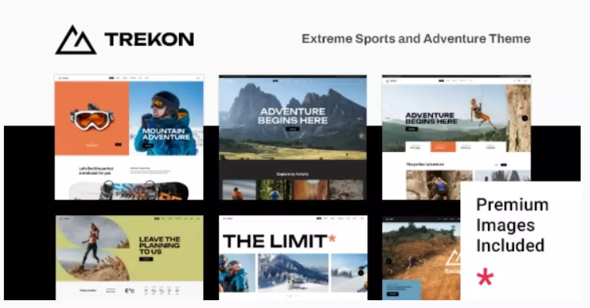 TrekOn - Extreme Sports and Adventure Theme