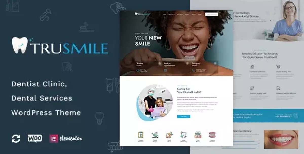 TruSmile - Dentist WordPress Theme