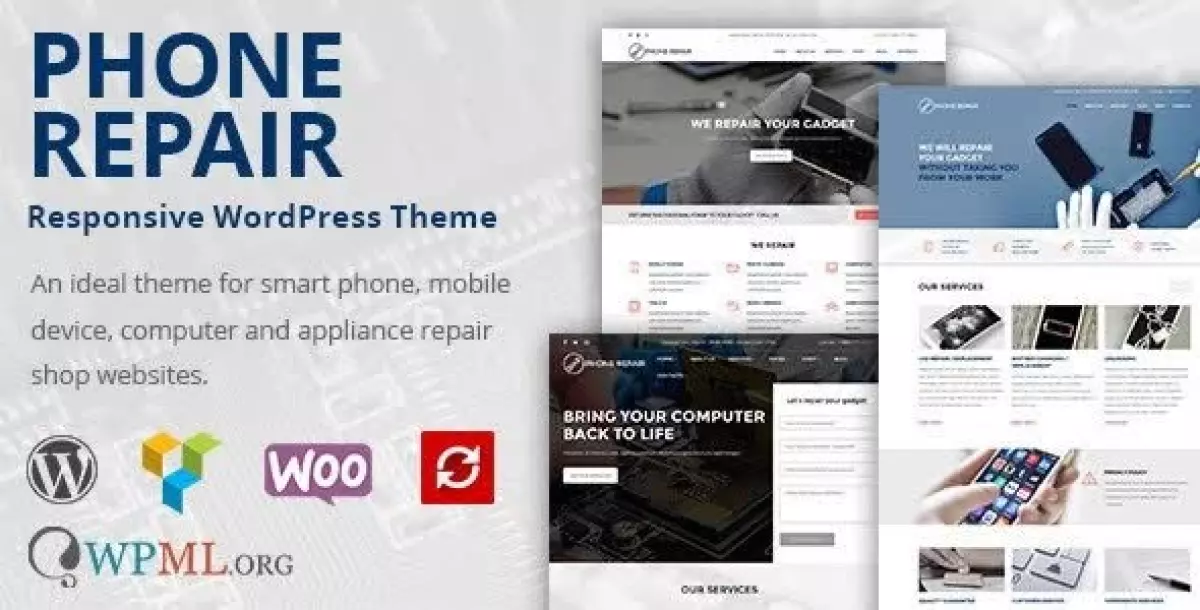 MobRepair - Mobile Phone Repair Services WordPress Theme