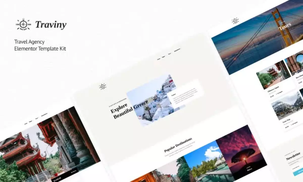 Traviny | Travel Agency Elementor Template