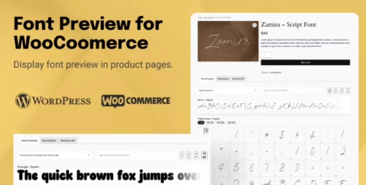 TW Font Preview for WooCommerce