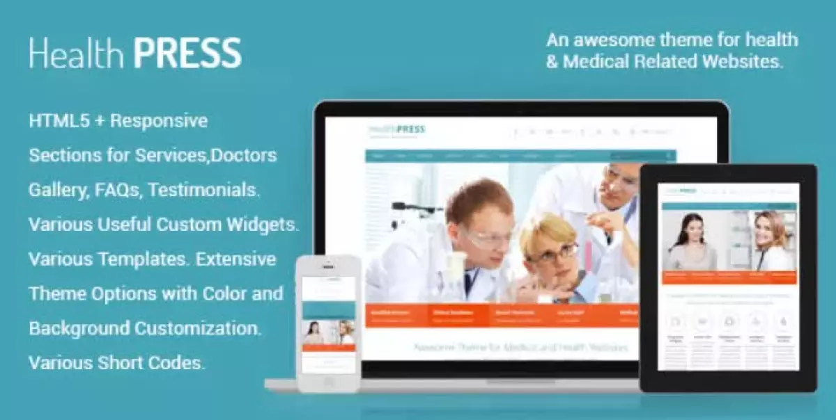 HealthPress - Medical WordPress Theme